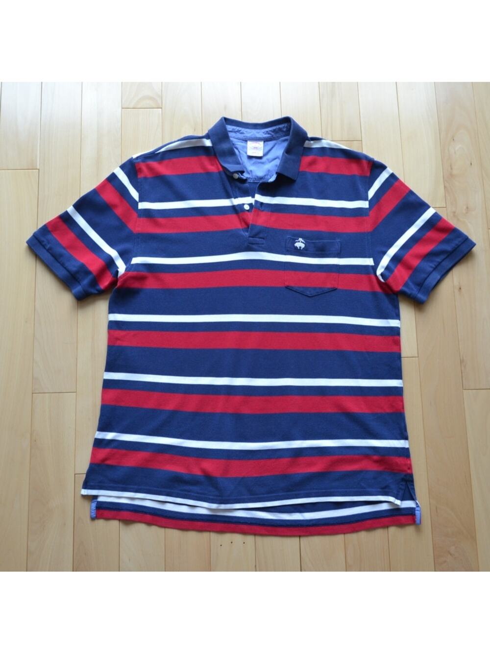 Brooks Brothers Striped Polo Shirt Size Large